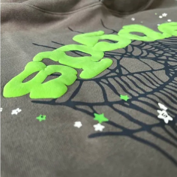 Spyder Gray Hoodie with Green Accents - Picture 4 of 4